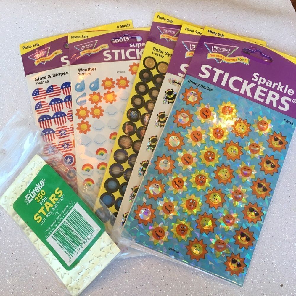 PACKS OF Stickers Plus Large Embossed Accomplished - Picture 9 of 16